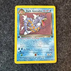 Dark Gyarados 8/82 Team Rocket Holo Pokemon TCG 1st Edition - NM UNPLAYED - Image 1