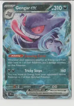 Gengar ex Temporal Forces Ultra Rare Pokemon TCG 104/162 Scarlet & Violet SV05 - Image 1