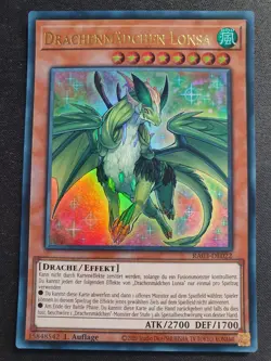 Yu-Gi-Oh! RA03-DE022 Drachenmadchen Lonsa Ultra Rare NM 1st - Image 1