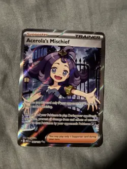 Acerola's Mischief 165/132 Pokemon Tcg English Trainer MINT protected Card - Image 3