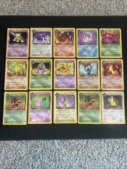 Pokemon Lot of 15 Dark Cards Team Rocket Non Holo Rares LP - Image 1