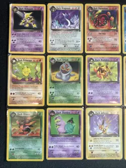 Pokemon Lot of 15 Dark Cards Team Rocket Non Holo Rares LP - Image 2