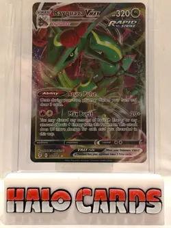 PACK FRESH Pokemon Rayquaza VMAX Holo Card Evolving Skies Ultra Rare 111/203 W4 - Image 1