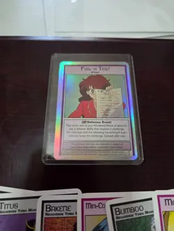 Sailor Moon Trading card game lot of cards, Foil 'Fail a Test', Great shape! - Image 2