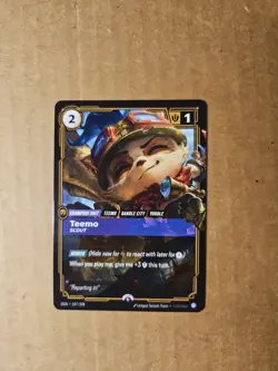 League of Legends 2025 Riftbound English Teemo Promo Card 197/298 NM Condition - Image 2