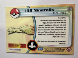Ninetails #38 - HOLO - Topps Pokemon Card LP/MP - Image 2