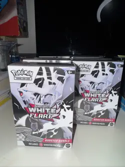 White flare Booster Bundle Pokemon Cards 7 Packs Sealed - Image 3
