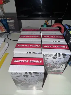 White flare Booster Bundle Pokemon Cards 7 Packs Sealed - Image 4
