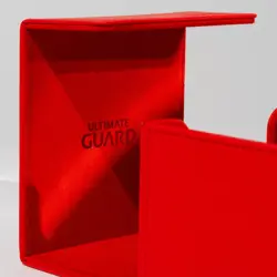 ULTIMATE GUARD Sidewinder 133+ RED Monocolor Deck Case Card Storage Box ccg - Image 2
