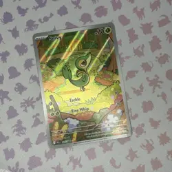 Pokemon TCG Black Bolt Snivy 087/086 Illustration Rare Card NM/M Pack Fresh - Image 1