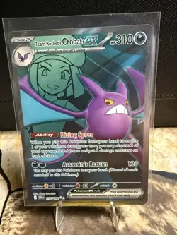 Team Rockets’s Crobat EX (217/182) - Destined Rivals - Pokemon Card - Near mint - Image 1
