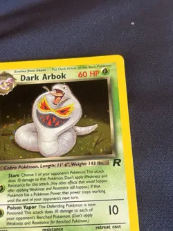1st edition Dark Arbok 2/82 Team Rocket Holo wotc Pokemon card played 2000 - Image 3