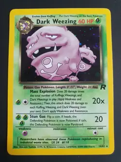 Dark Weezing 14/82 Holo - Team Rocket Set - Pokemon Card - Excellent Condition - Image 1