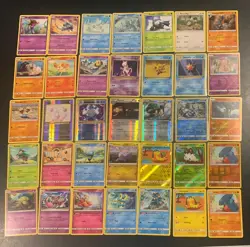Pokemon Mixed Lot Of 34 Cards - 2015-2019 - Rares, Holos, R-Holos NM Evolutions - Image 1
