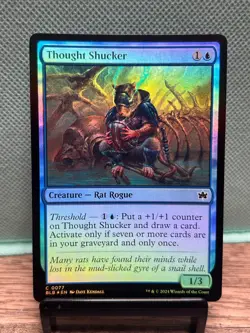 MTG TCG: Thought Shucker 77, Bloomburrow _ FOIL - Image 1