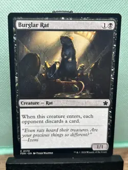 MTG TCG: Burglar Rat 170, Foundations - Image 1