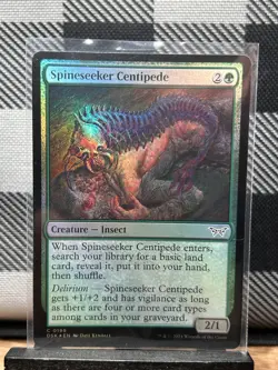 MTG TCG: Spineseeker Centipede 199, Duskmourn: House of Horror _ FOIL - Image 1