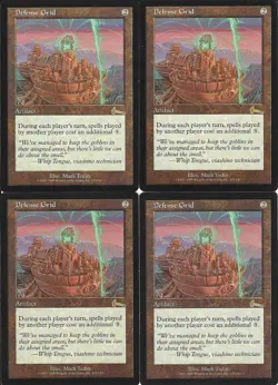 MTG: DEFENSE GRID Urza's Legacy RARE; played, Great condition x4 - Image 1