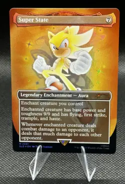 MTG Super State (Rainbow Foil) Secret Lair x Sonic 2081 NM FAST SHIPPING! Mint! - Image 1