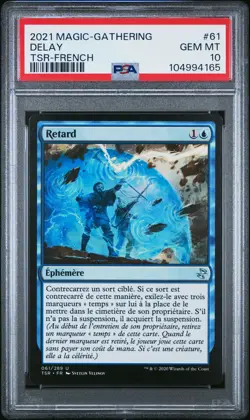 2021 MTG TIME SPIRAL REMASTERED FRENCH #61 DELAY PSA 10 - Image 1