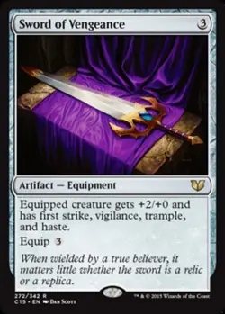 MTG - Sword of Vengeance - Commander 2015 - NM, English Magic FLAT RATE SHIP - Image 1