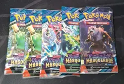(Lot of 5) Pokemon Scarlet & Violet: Twilight Masquerade Booster Packs - Image 1