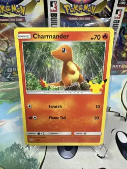 Charmander 9/25 - Non-Holo - Pokemon 25th Anniversary McDonalds Promo - Image 1