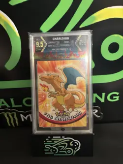 1999 Topps Pokemon TCG Charizard #06 Non-Holo TV Animation Edition RCG 9.5 Mint - Image 1