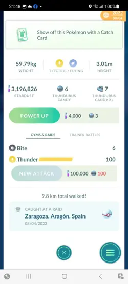 Pokemon Go Shiny Legendary Thundurus - Image 2