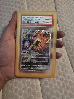 Pokemon SWSH Black Star Promo Charizard VSTAR 2022 UPC 262, PSA 10 - Image 2