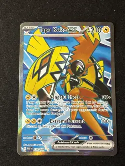 Pokemon TCG Tapu Koko ex Paradox Rift 222/182 Holo Ultra Rare - Image 1