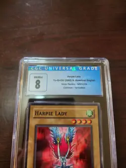 Yu-Gi-Oh Harpie Lady, Metal Raiders, CGC graded 8! - Image 2