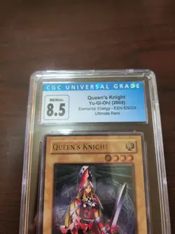 Yu-Gi-Oh Queen's Knight, Elemental Energy Ultimate Rare, CGC graded 8.5! - Image 2