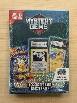 Pokemon Mystery Gems Graded Card And Booster Pack Skyridge Chase Vintage Pack - Image 2