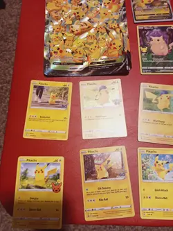Pokemon Pikachu Card Collection Set w/ Gold Plated Card - Image 2