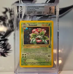 VENUSAUR 2000 POKEMON PROMO BLACK STAR #13 HOLO MINT 9 Graded Card - Image 1