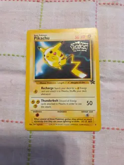 Pokemon TCG Pikachu Black Star Promo #4 The First Movie Promo Rare Card LP - Image 1
