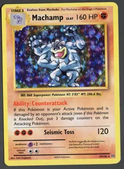 Pokemon TCG Machamp Evolutions Holo Ultra Rare Card 59/108 Near Mint Condition - Image 1