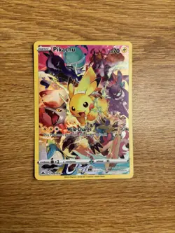 Pokemon Pikachu TCG Full Art Secret Rare Holo Card 160/159 Crown Zenith NM-M - Image 1