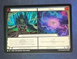 FAB LGS356 Regrowth Shock COLD FOIL Elemental Promo Card Flesh & Blood TCG - Image 1