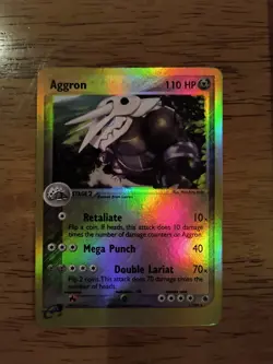 Pokemon TCG Aggron Holo Rare Card 1/109 Ruby and Sapphire LP/NM - Image 1