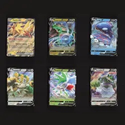 Zapdos Rayquaza V ex ULTRA RARE Holos Legendary Bundle Set 6 Pokemon Cards Lot - Image 1