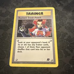 Rocket's Sneak Attack 72/82 - Pokemon Card Team Rocket Rare Non-Holo Vintage - Image 1