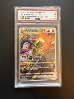 Pokemon TCG Sword & Shield Promo Card Charizard VSTAR SWSH262 PSA 7 - Image 1
