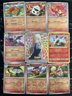 Rare Sexy Anime Waifu Card and 8 Holographic pokemon cards - Image 1