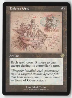 MTG - Defense Grid (Schematic) R The Brothers' War: Retro Frame Artifacts 76 LP- - Image 1