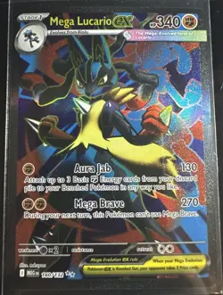 Pokemon TCG Mega Lucario EX 160/132 Ultra Rare Holo NM Mega Evolutions Full Art - Image 1
