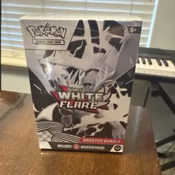 Pokemon TCG Scarlet & Violet White Flare 6 Booster Packs Box Factory Sealed New - Image 1