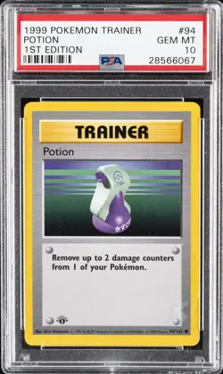 1999 POKEMON BASE SET 1ST EDITION #94 POTION PSA 10 - Image 1