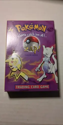 Pokemon WOTC Zap! Theme Deck Base Set 1999 Mewtwo (Used See Description) 742818060585 - Image 2